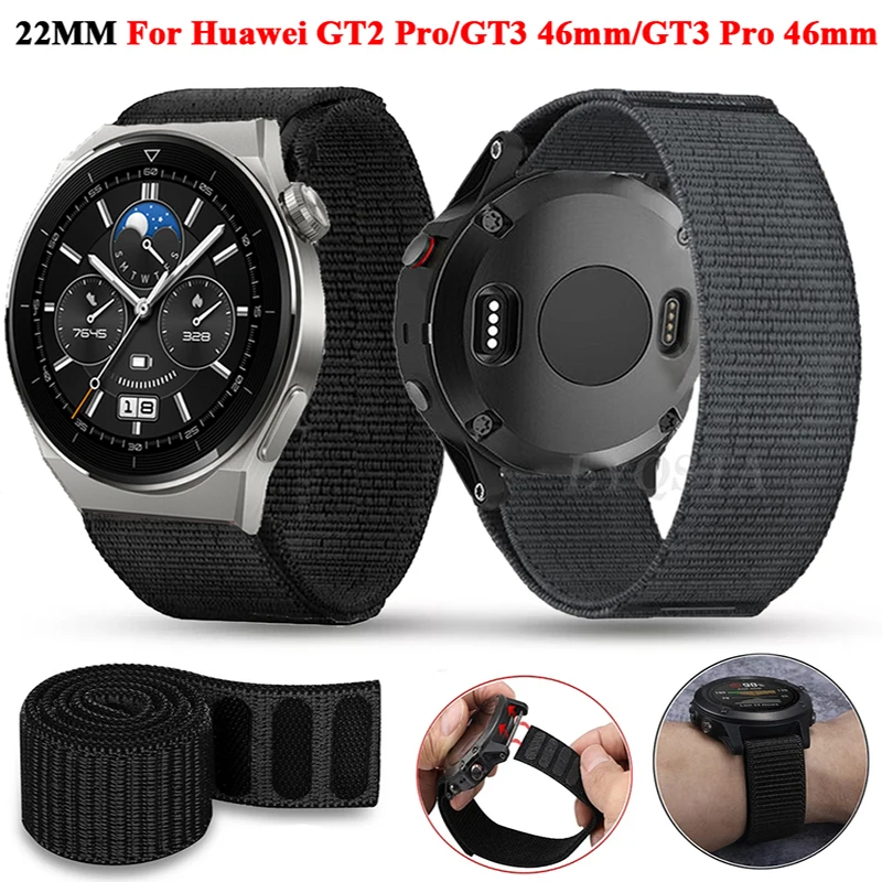 

22mm Nylon Watchband Straps For Xiaomi Huami Amazfit GTR 2/4/3/GTR3 Pro Smart Watch Bracelet Band GTR 2e Replacement Wristbands