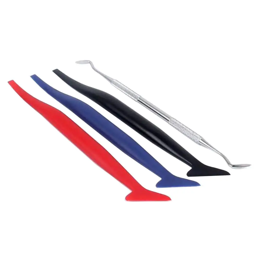 

4pcs Universal Car Sticker Decoration Tool Wall Paper Sticker Bubble Scraper Tool Car Auto Wrap Wrapping Squeegee B18-4