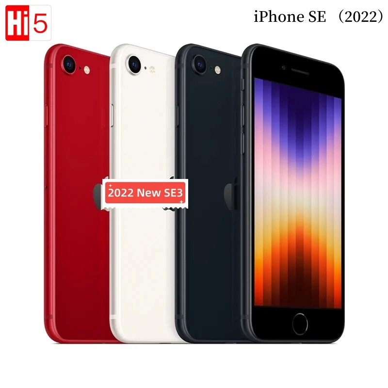 

Apple iPhone SE 2022 se2022 SE3 4.7" 4G RAM 64GB/128GB/256GB ROM A15 Bionic Chip 12MP Camera Fingerprint Original Unlocked Phone