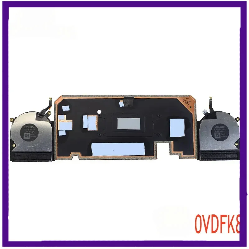 Новый вентилятор Loptap с радиатором EG50030S1-C180-S9A EG50030S1-C170-S9A для DELL 2-в-1 XPS 13 7390 0VDFK8