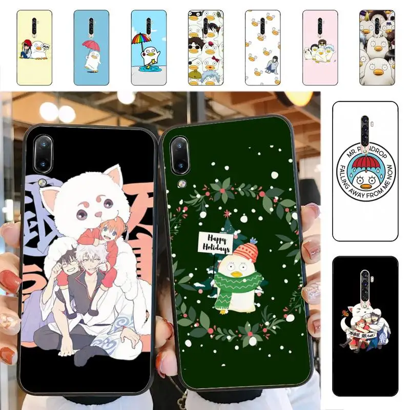 

YNDFCNB Anime Gintama Mr. Raindrop Phone Case for Vivo Y91C Y11 17 19 17 67 81 Oppo A9 2020 Realme c3