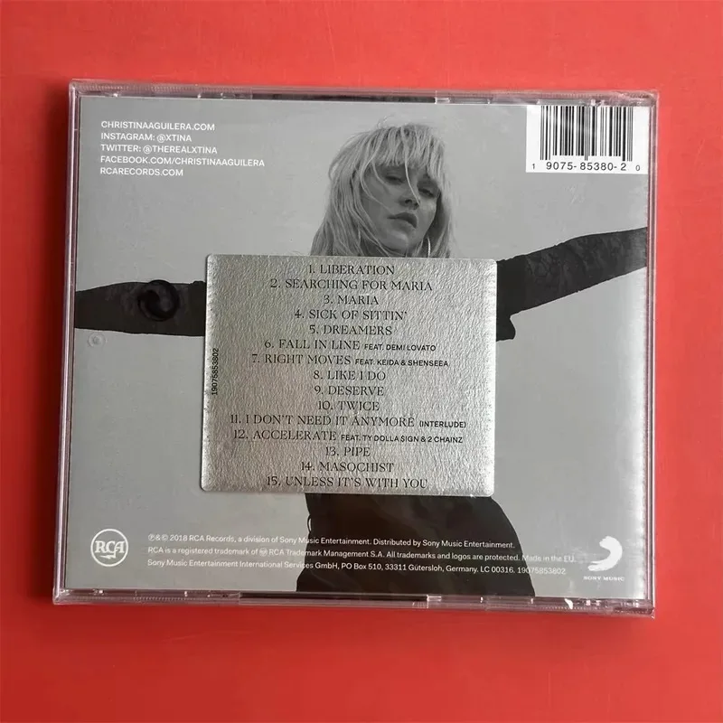 Фото Pop CA Christina Aguilera Музыкальный компакт-диск Liberation Альбом Fall In Line Music Record Like I Do Косплей Walkman Car Soundtracks Box Подарок №2