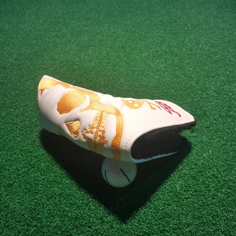 

free shipping Golf club cover, head cover, club cap cover, skull style