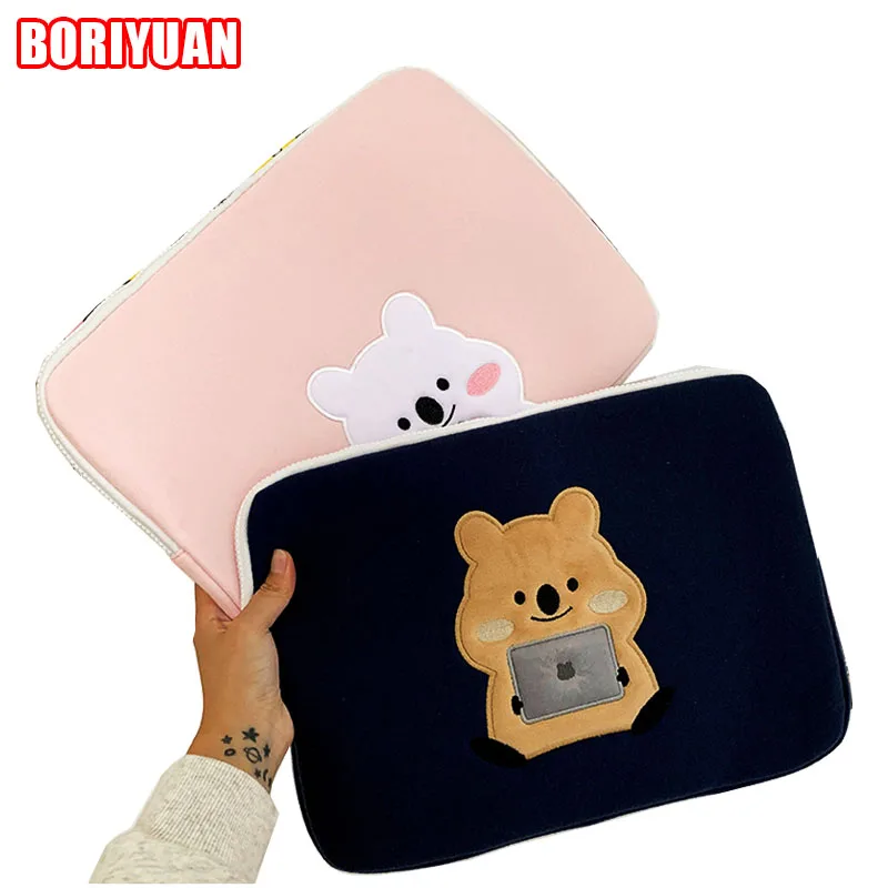 

11/13/15 Inch Tablet Laptop Bag Koala Bag Protective Case Inner Bag Storage Bag for Ipad Mini 6 9.7 10.2 10.5 Pro11 12.9 2021