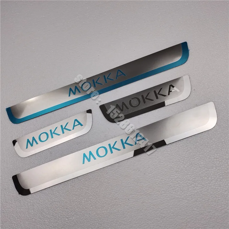 

Накладка на порог для Opel Mokka Vauxhall Mokka X 2012-2020, наклейка на педаль из нержавеющей стали, аксессуары для стайлинга автомобиля