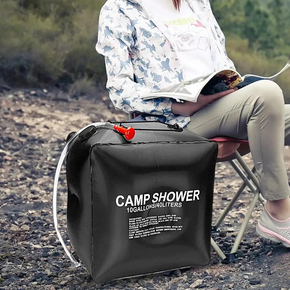 

40L Solar Heated Shower Bag Outdoor Portable Shower Bathing Bag Traveling Camping Hiking Climbing Body Pet Cleaning Water Bag