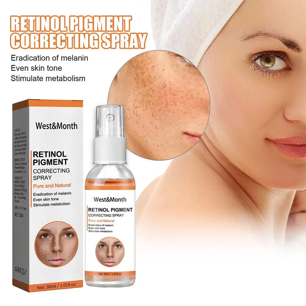 

Retinol Pigment Correcting Spray For Deep And Efficient Facial Skin Dark Spot Remove Suitable For All Skin Types K6M0