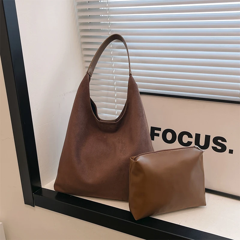 Ретро сумка для матери и ребенка замшевая бархатная подмышек женская большая