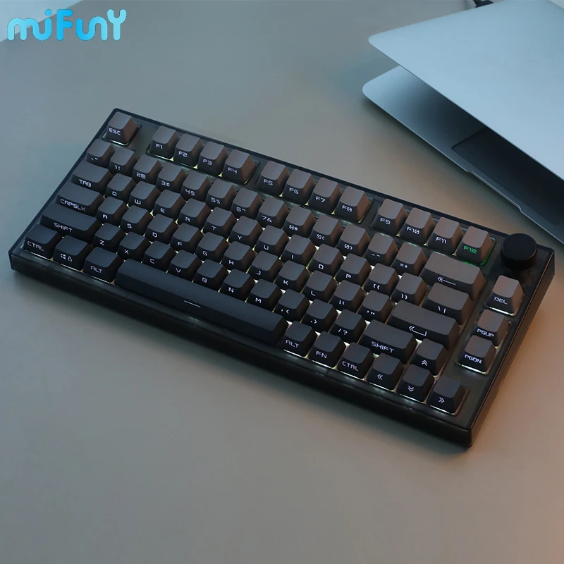 Беспроводная механическая клавиатура MiFuny NJ80 Офисная игровая с подсветкой RGB три