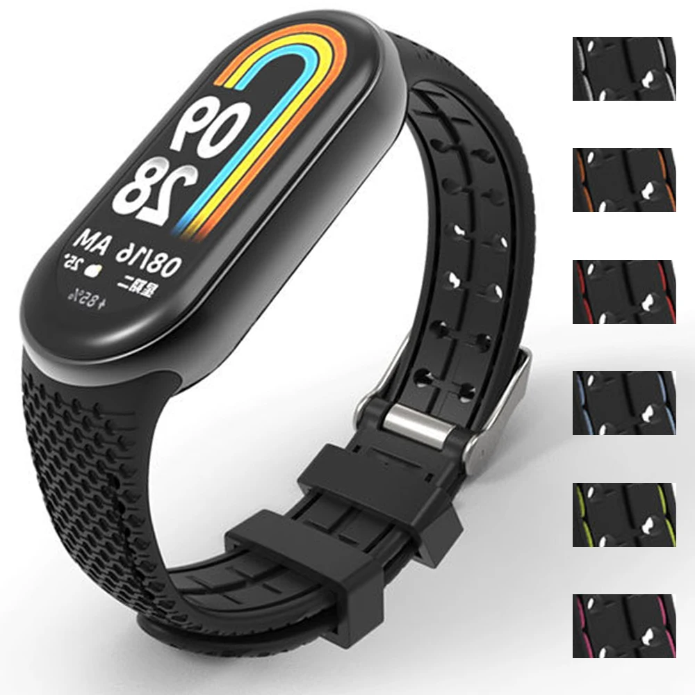 Cinturino In Gomma Per Bracciale Mi Band 8 Cinturino Sportivo Cinturino In Silicone Cinturino Di Ricambio Smartwatch Per Cinturino Xiaomi Mi Band 8 Nf
