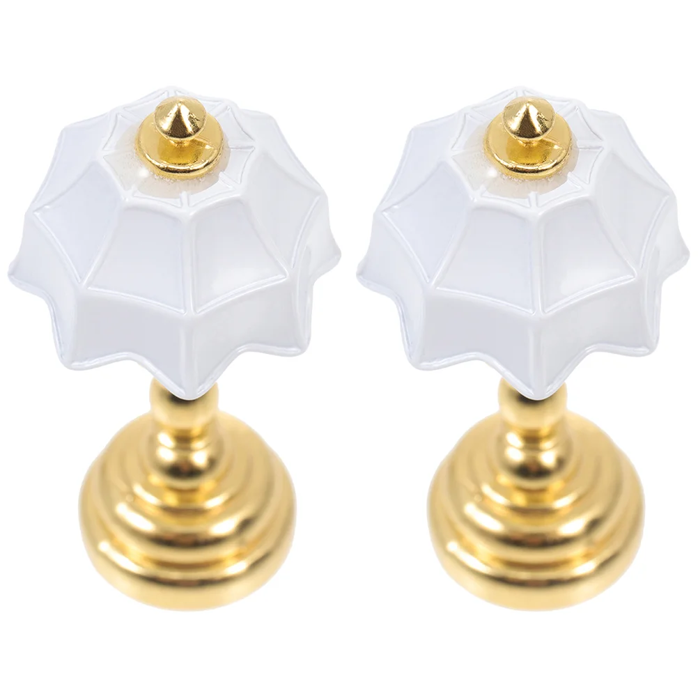 2 шт. диван кукольный домик настольная лампа рабочие диваны декор металлический