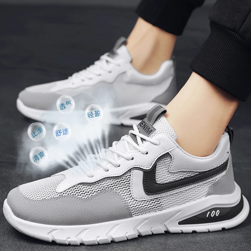 2022 New Ultralight Men's Sneakers Unisex Mesh Breathable Walking Casual Shoes Summer Comfortable Big Size Women Couple Shoes