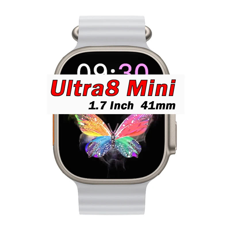 

Smart Watch IWO Ultra 41mm NFC Women Men 1.7 Inch HD Series8 Bluetooth Call Heart rate Wireless Charging Ultra8 Mini Smart Watch