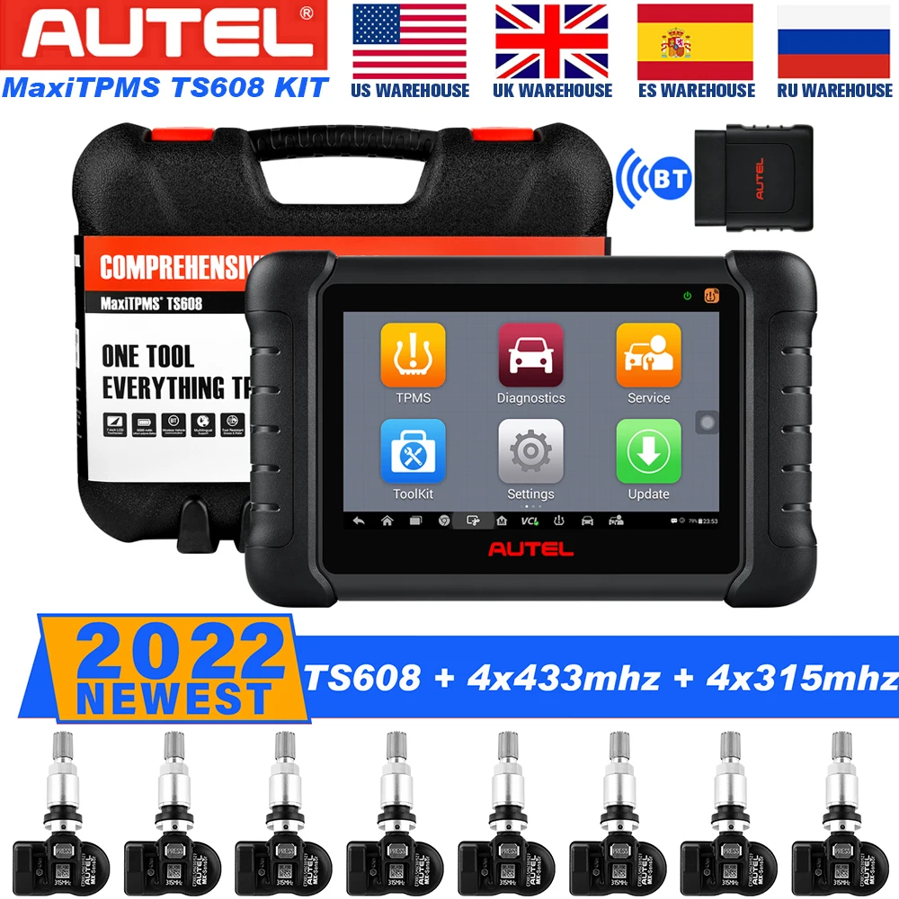 Autel MaxiTPMS TS608K полная система TPMS и вся автомобильной диагностики с 25 услугами
