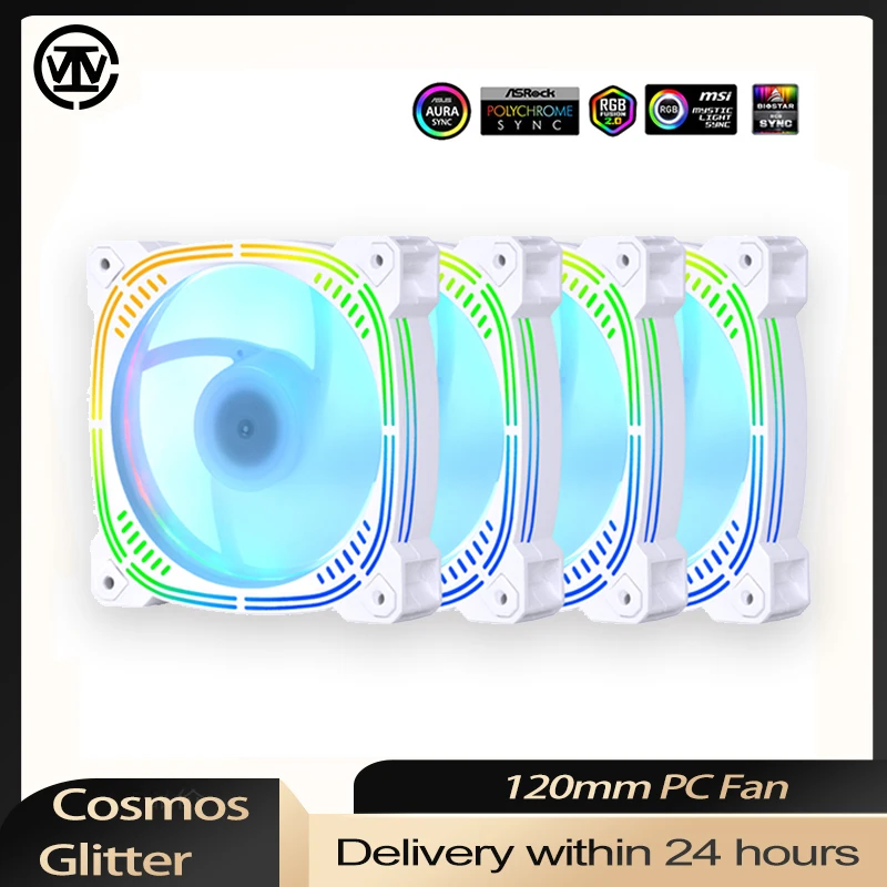 PC Kit Fans 120mm ARGB Cooler 5V3PIN/4Pin Computer Case Ventilator PWM Heatsink aura sync Keep Cooling Housing Coolers IWONGOU - купить по