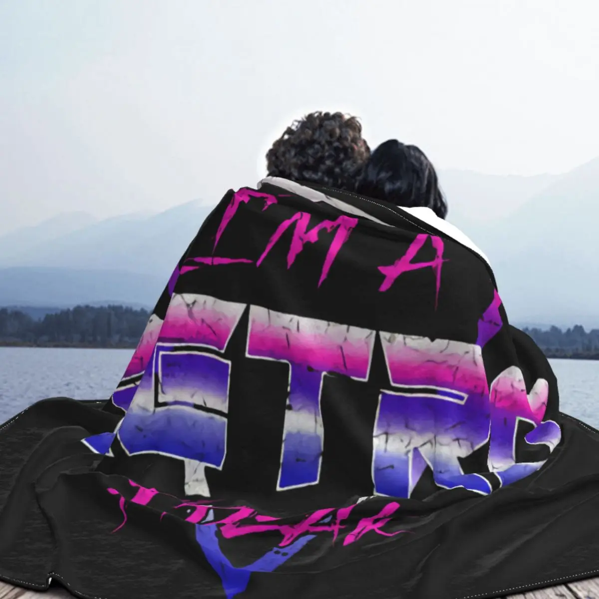 Я эксцентриковый ретро синтетический звук Lfo Sound Wave Electro Dj Mc забавный дизайн пледы