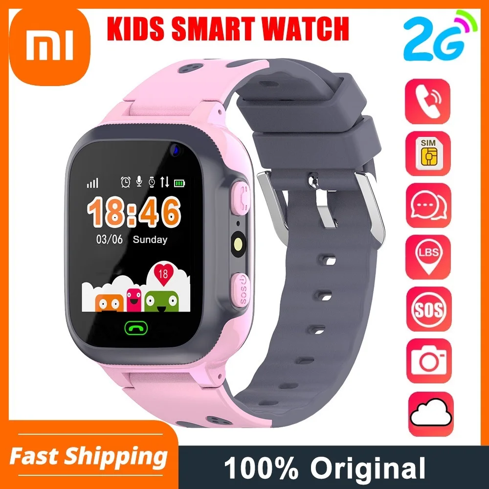 

Xiaomi Z1 Kids Phone Call Smart Watch For Children SOS Antil-lost Waterproof Smartwatch Baby 2G SIM Card Location Tracker Watche