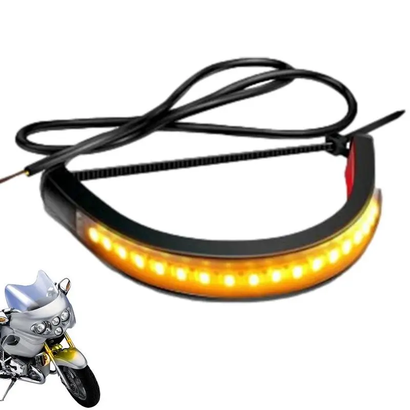 

LED Tail Light Strip Motorcycle LED Extended Saddlebag Side Marker Light Waterproof Flexible Tail Light Strip For Motorcycle
