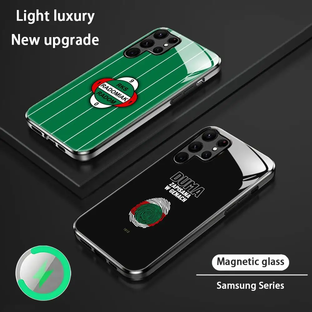 Фото Израильский чехол Radomiak Radom для Samsung S26 S25 S24 S23 S22 S21 S20 Plus Ultra, стеклянный магнитный чехол №1