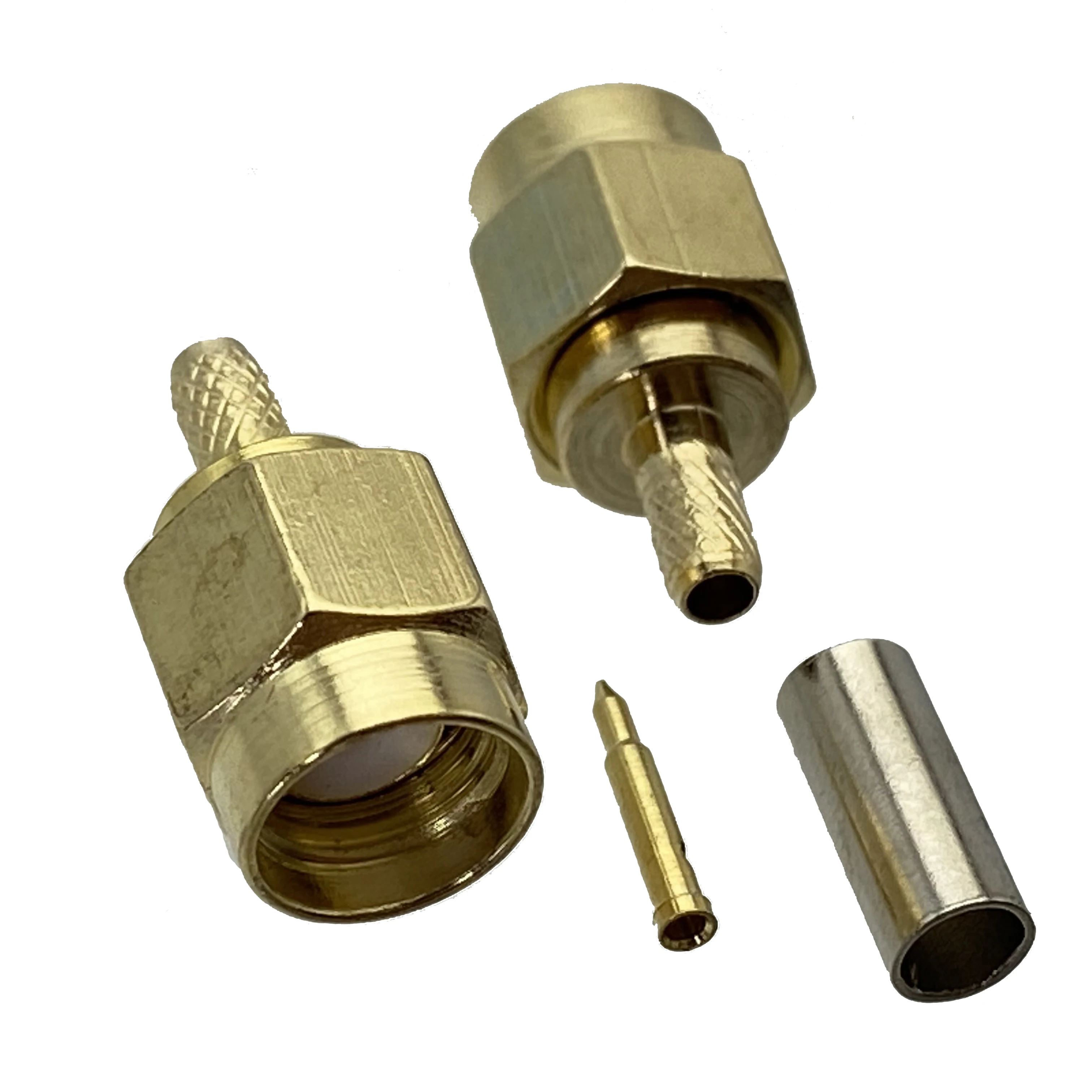 

SMA male plug crimp RG174 RG316 LMR100 cable RF Coaxial connector Wire Terminals