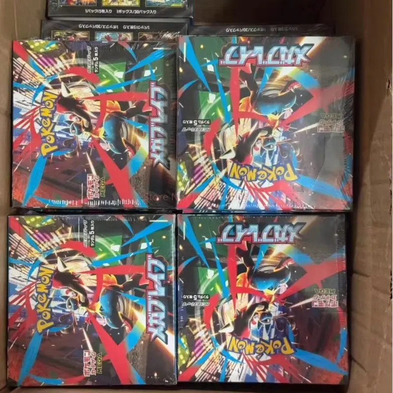 Фото Оригинальная коробка Pkm Ptcg Mega Mega Dream Ex Phantasmal Flames Mega Lucario Booster, японская версия, коллекционные карты-сюрпризы, подарки №5