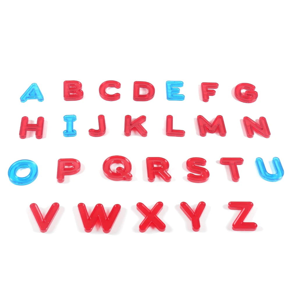 Пластиковые прозрачные буквы алфавита Монтессори для детей 3 лет J2244H | Игрушки и