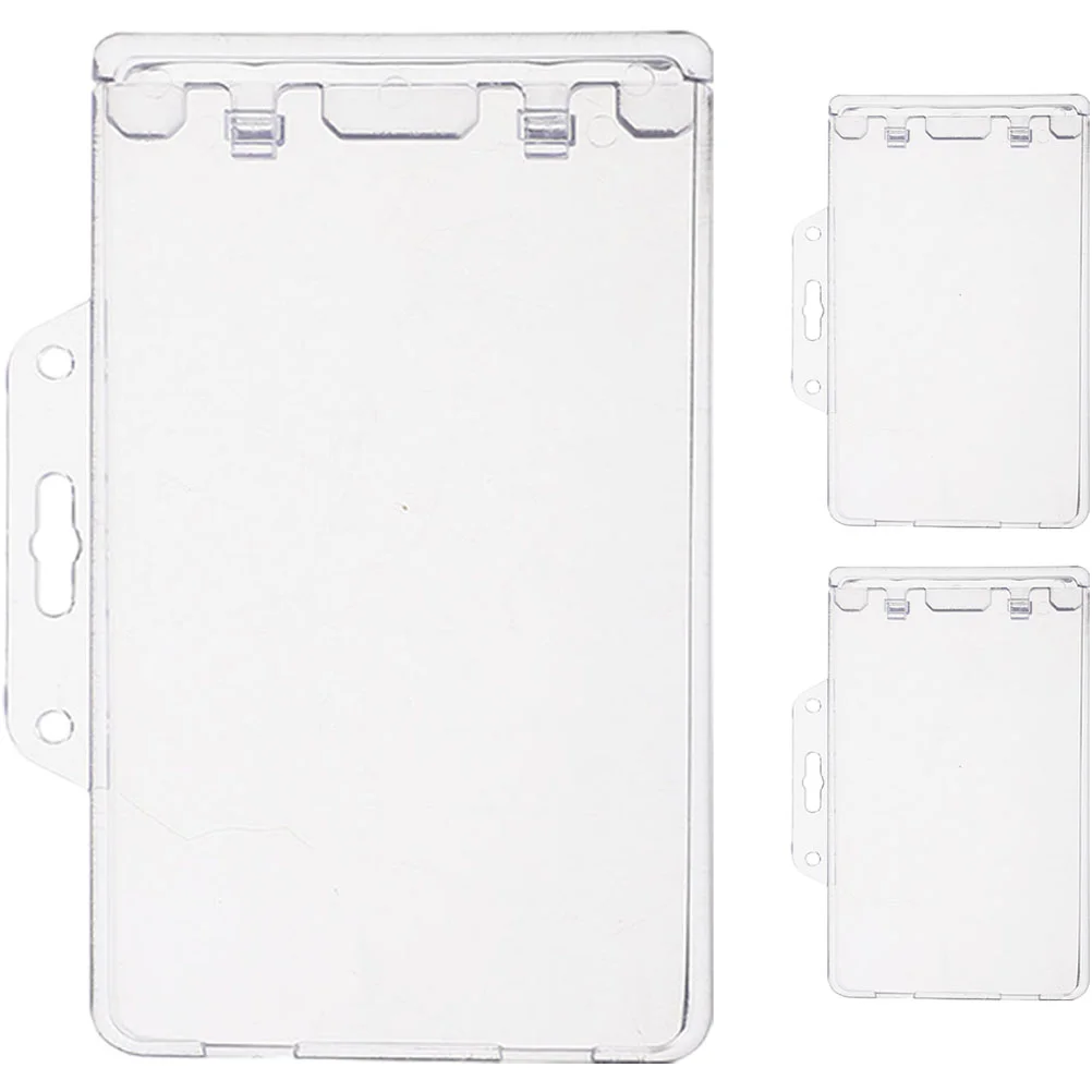 

3Pcs Name Badge Holder Clear Badge Sleeve Work Badge Holder Sleeve Holder