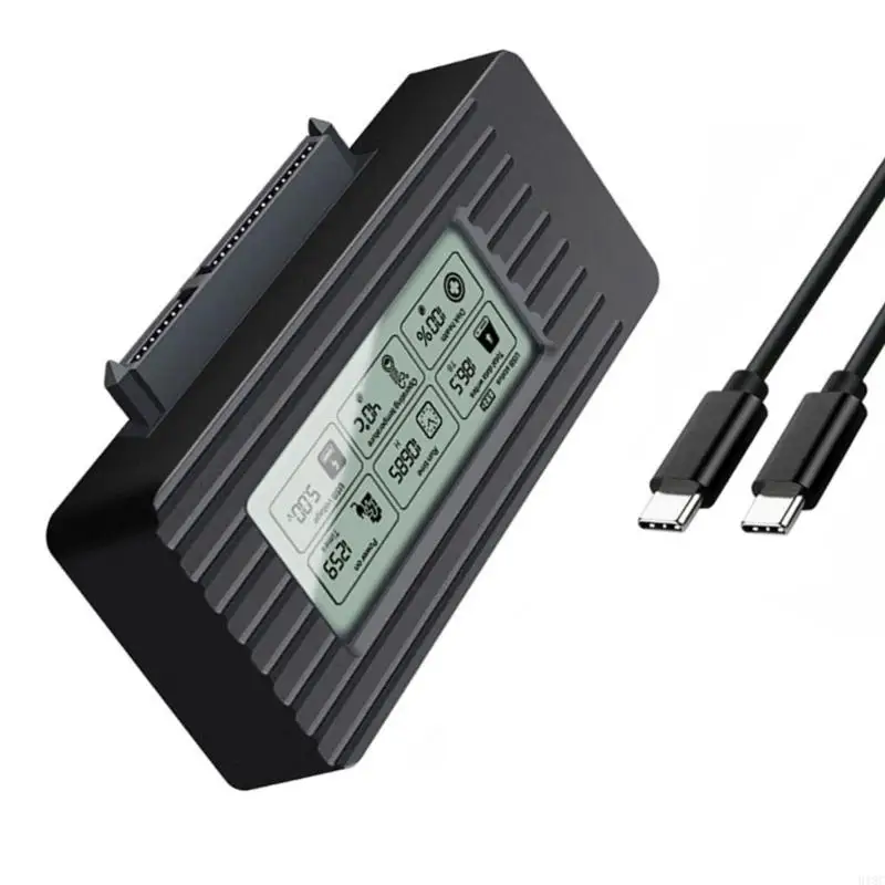 918C USB3.1 TypeC HDDs Case Устройство чтения жестких дисков для 2 5 3 со светодиодным дисплеем