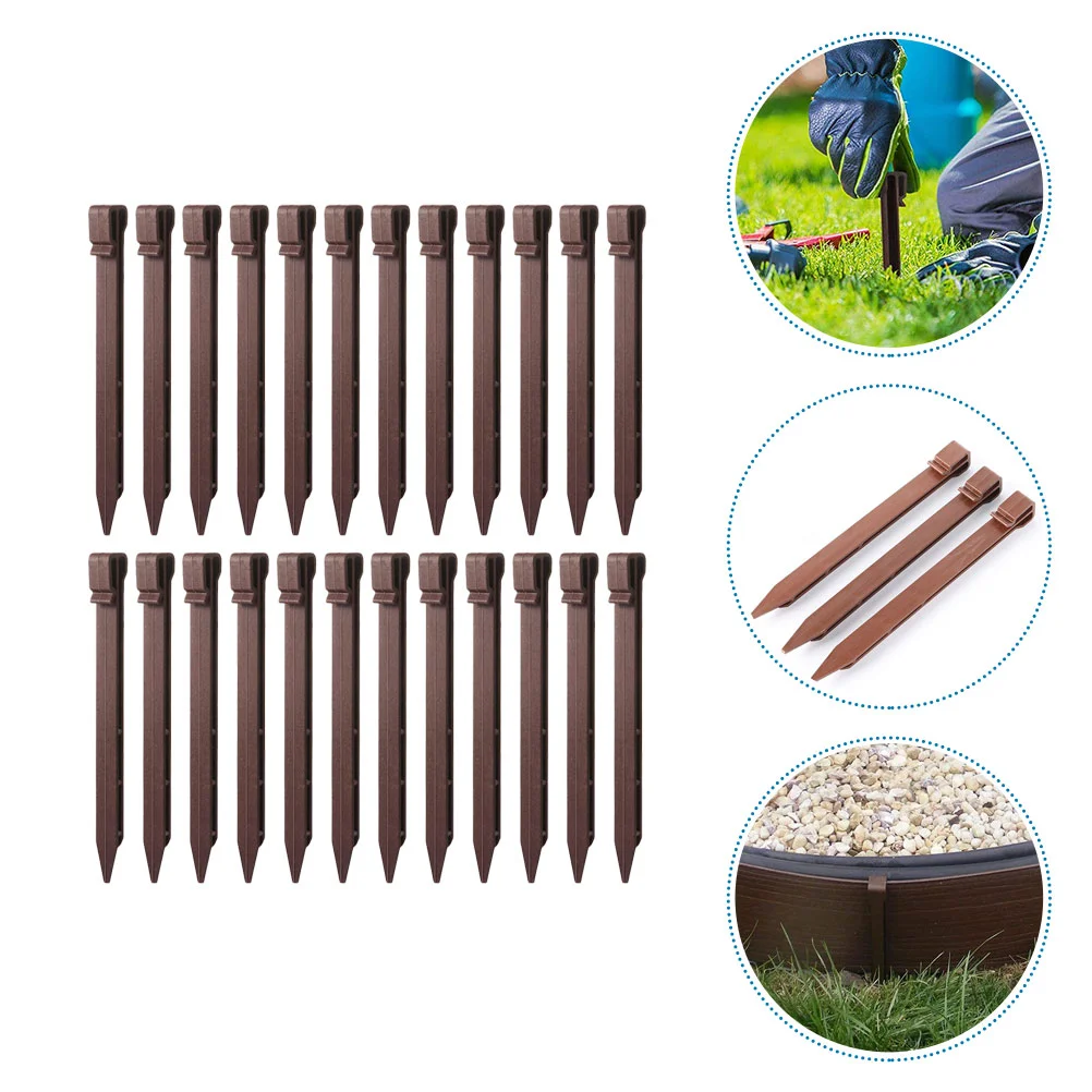 

50pcs Multifunctional Stakes Plastic Stakes Plant Fixed Stakes Plant Fixed Accessory Gardening Pegs for Yard Garden Outdoor
