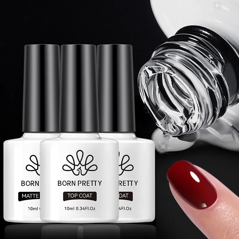 

BORN PRETTY 10ml Base Coat Uv Gel Matte Top Coat Reinforcement Nail Gel Soak Off Functional Gel Uv Semi Permanent Varnish