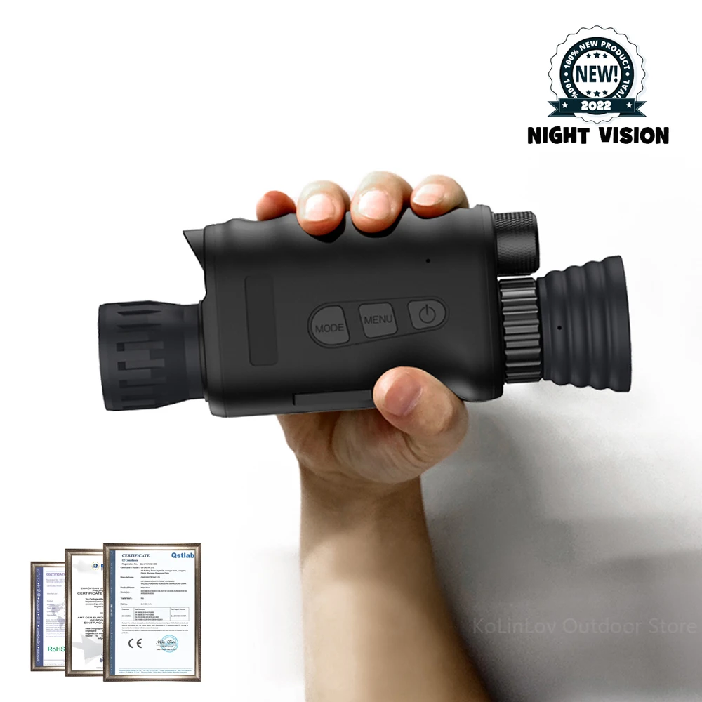 

Новинка 2022, уличное охотничье устройство ночного видения, 4-кратный цифровой зум, 2600 мАч, 18650 литиевая сверхъемная батарея, камера для охоты