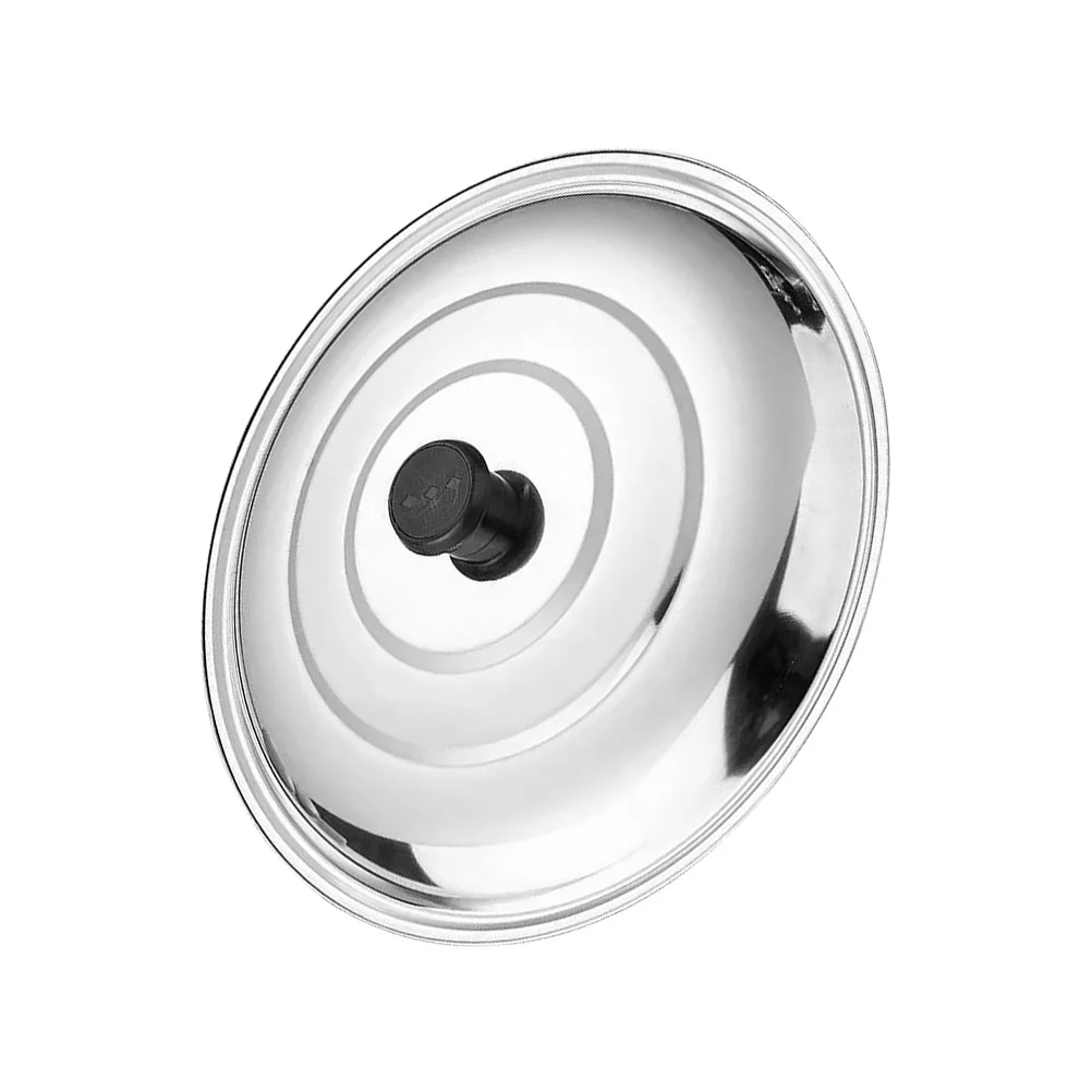 

Lid Cover Pot Pan Steel Stainless Lids Dome Frying Pots Universal Skillet Replacement Metal Grill Cooking Round Cookware Anti