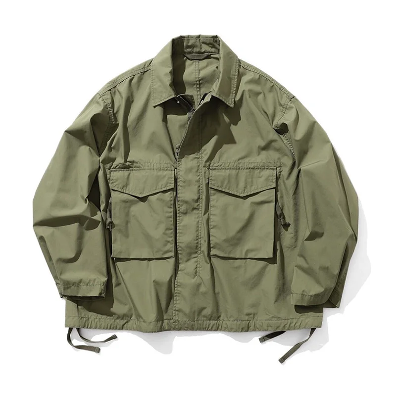 

BEAMS 21SS Japanese Style Multiple Pockets Military Wind Work Clothes For Men Women Jacket Loose Coat