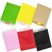 5 30pcs solid color bags kraft paper bag candy biscuit gift wrapping baked goods bag favour bags for gifts 1318cm