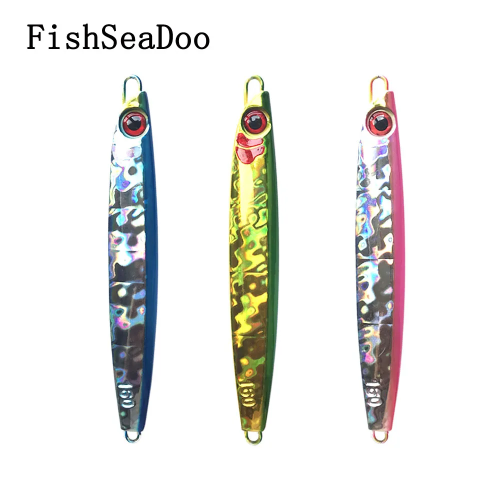 Off shore Sinking Jigbait Fishing Lure Sea Hardbait Slow Jigging Bait Luya Fish 60g 80g 120g 160g 200g Fluorescent Painting