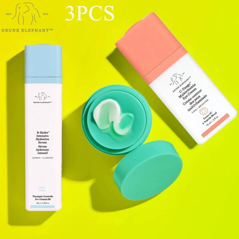 

3pcs Drunk Elephant Protini Polypeptide Lala Retro Cream Hydration Serum Moisturize Primer with Amino Acids Anti-wrinkle