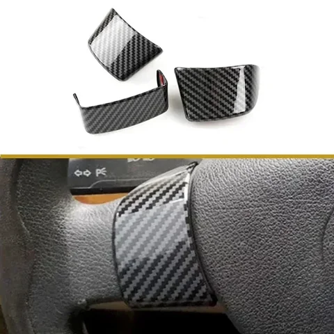 Для VW Golf 5 MK5 Passat B6 Jetta Tiguan 2007-2011, Стайлинг автомобиля, хромированная накладка на руль, наклейка-вставка