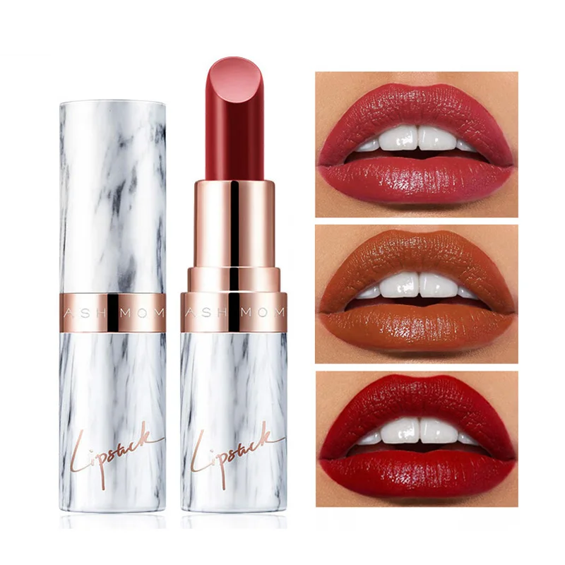 

Marble Lipstick Smooth Soft Nutritious Lip Stick Cream Makeup Waterproof Moisturizer Tint Lip Balm Make Up Cosmetics Lipbalm