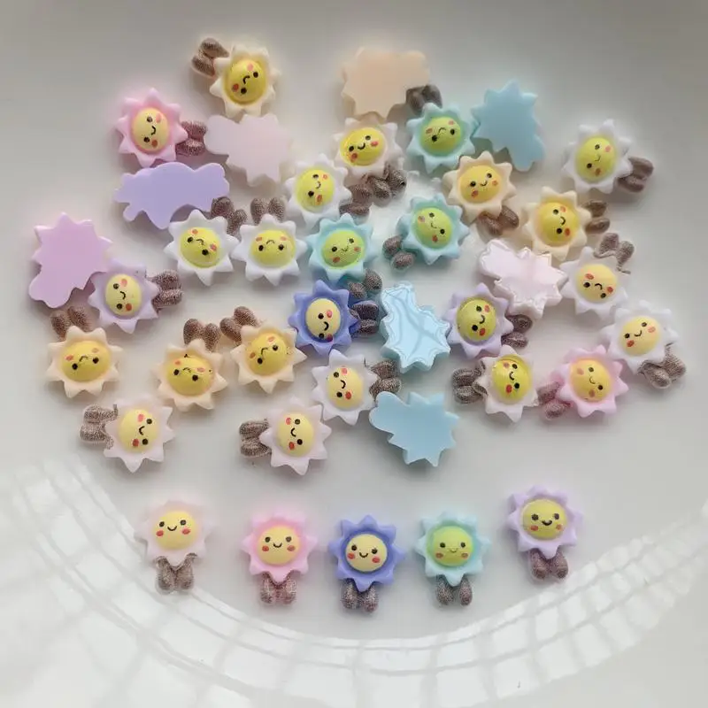 

Mixed color sunflower resin flat back DIY decorative scrapbook nail art decoration craft supplies scrapbooking 30pcs/lot