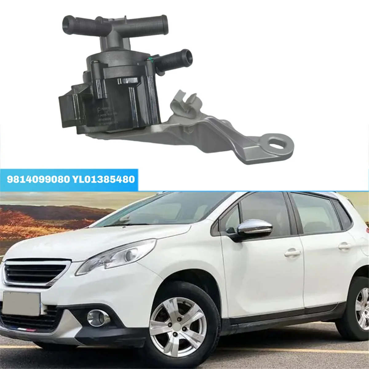 Электрический вспомогательный водяной насос 1 2 т 9814099080 ЮЛ 01385480 Для Peugeot 2008 208 408 508