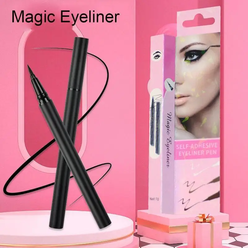 

Self-adhesive Eyeliner Pen Waterproof Long Lasting Pencil Eye Liner Natural Makeup Liquid Eyeliner R6n5