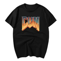 doom cum shirt vintage graphic letter printing tee shirt for men cotton 0 collar tshirt men summer fashion loose t shirt man
