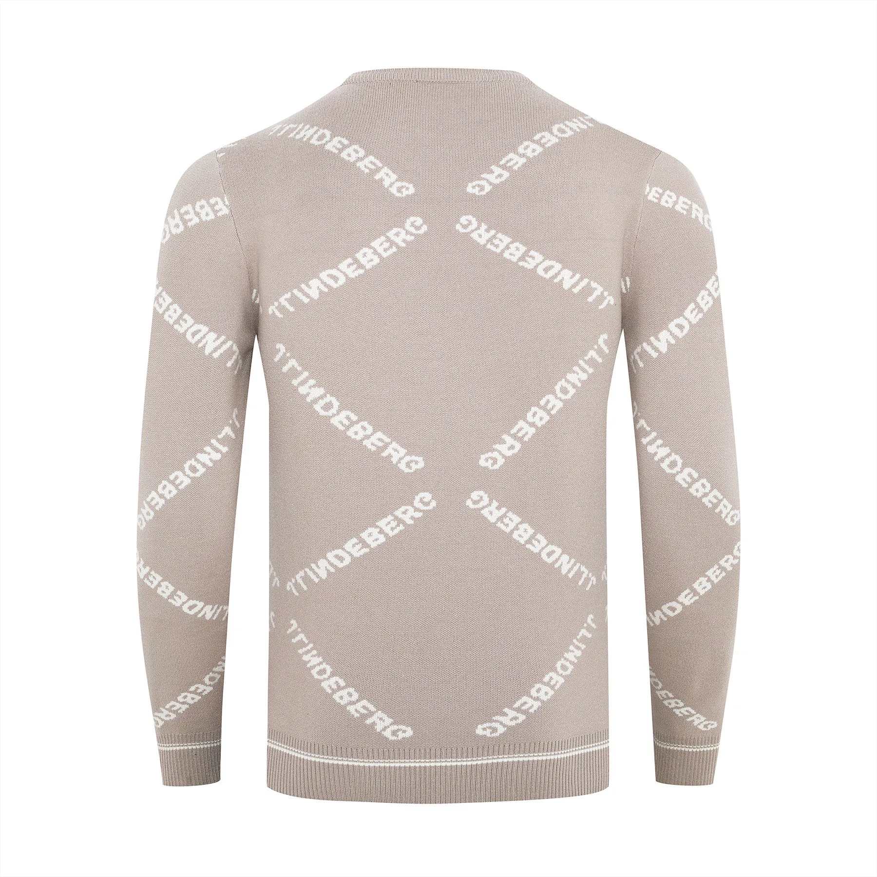 Autumn winter men golf sweater 2022 leisure sports lining round neck warm sweater