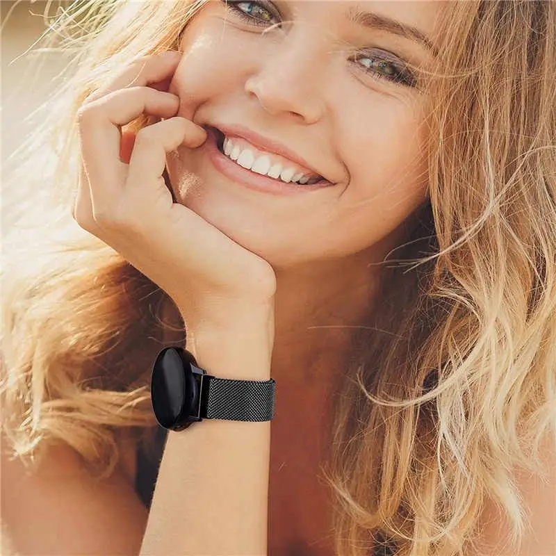 20mm/22mm Magnetic Loop Strap for Samsung Galaxy Watch 3/4/45/41mm/Active 2 46mm/42mm Gear S3 Bracelet Huawei GT/2/2e Watch Band