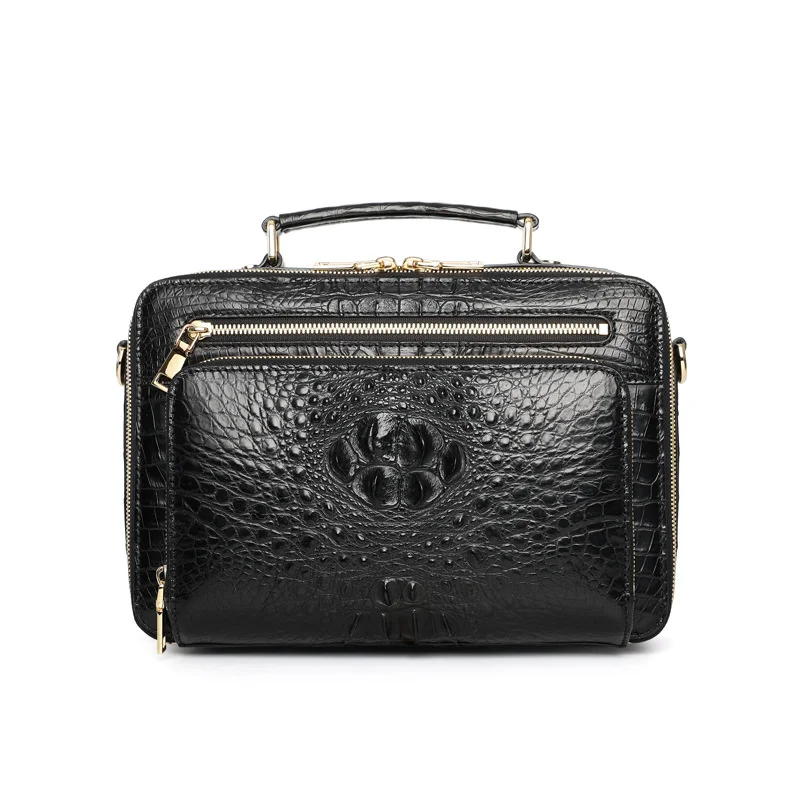 Men's New High Quality Leisure Single Shoulder Crossbody Handbag Genuine Leather Messenger Bag Large Capacity Business Briefcase