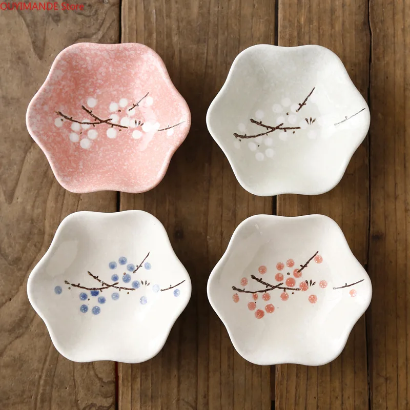 

Japanese Lotus Leaf Dish Ceramic Saucer Tableware Creative Hotel Home Small Dishes Cold Dishes Sushi Sauce Flavour Season