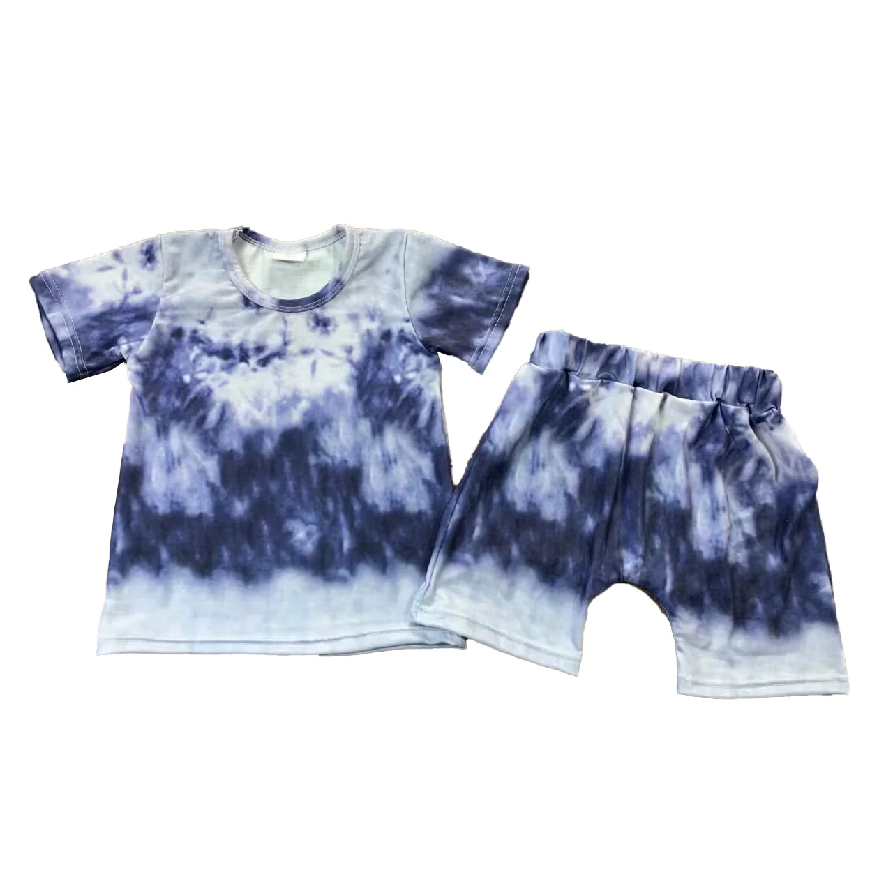 

High quality children clothes girls apparels kids summer tie dye outfits toddler girl sets