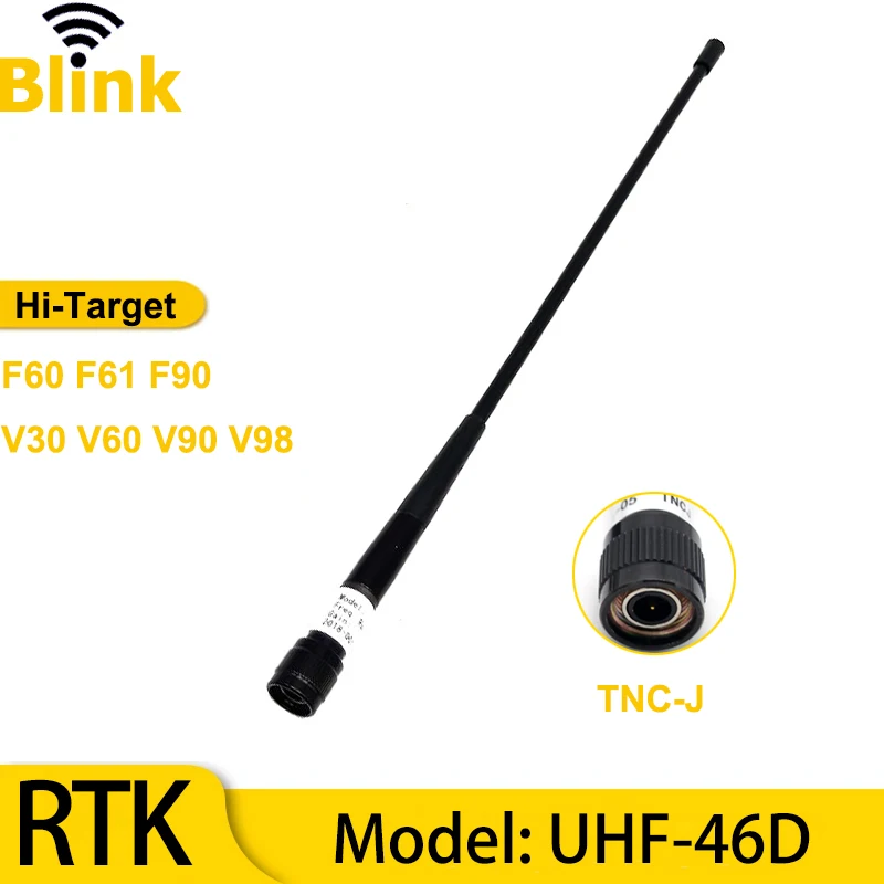 

UHF-46D GNSS RTK GPS System Radio Antenna 462MHz TNC-J Base Station Survey Whip Antenna for Hi-TARGET F60 F61 F90 V30 V60 V90/98