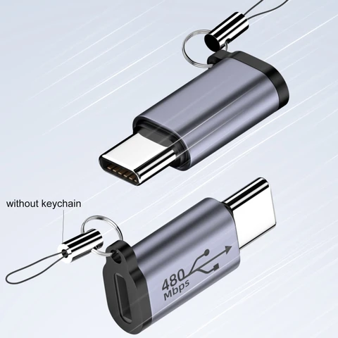 Адаптер к Micro USB Type-C «мама» к разъему конвертера Micro USB «папа» поддерживает зарядку адаптера из сплава для данных