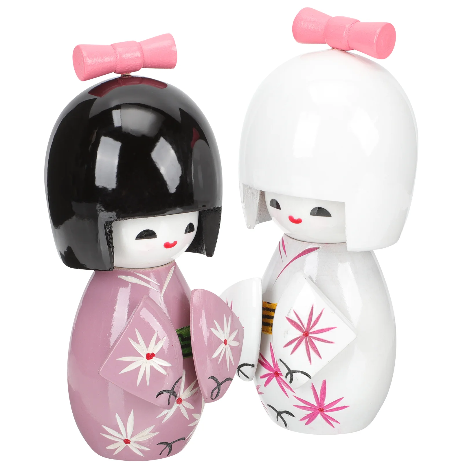 

2Pcs Japanese Kimono Dolls Ornament Adorable Kimono Girls Figurines Toy